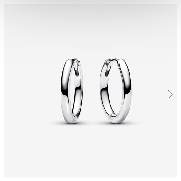 Pandora Moments 18 mm Charm Hoop Earrings 293355 - Picture 1 of 3